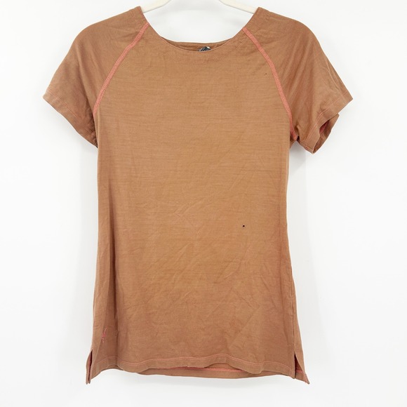 Ibex Merino Wool‎ Womens XS Short Sleeve Outdoor Gorpcore Base Layer Fall Top - Picture 1 of 8